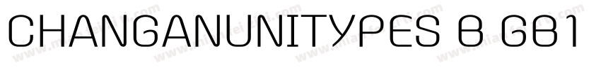 CHANGANUNITYPES B GB1 0字体转换